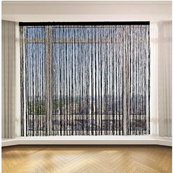 Indretningsarkitekt - Guopo Wire gardin 90x200cm Sort - Perfet