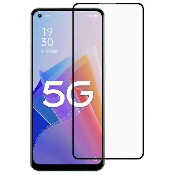 Härdat glas kompatibelt med Oppo A96 4G - Perfekt