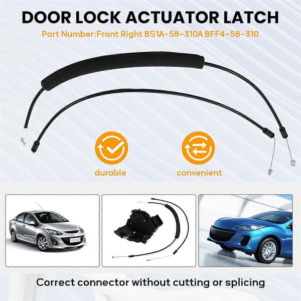 Bildørlås Aktuator Låsekontrol Kompatibel med Mazda 3 2008-2012 BL-Perfet Front Right