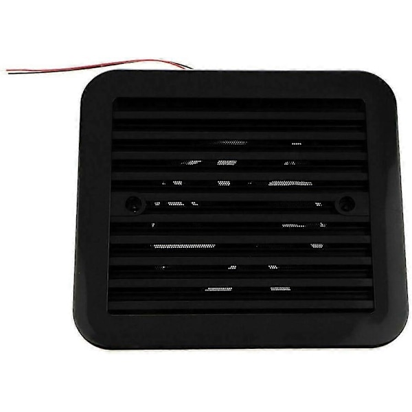 12V Envejs Lydløs Køleventilator Sideudstødningsventilator til Bil RV Caravan RV Ventilator (Sort) - 8-Perfet
