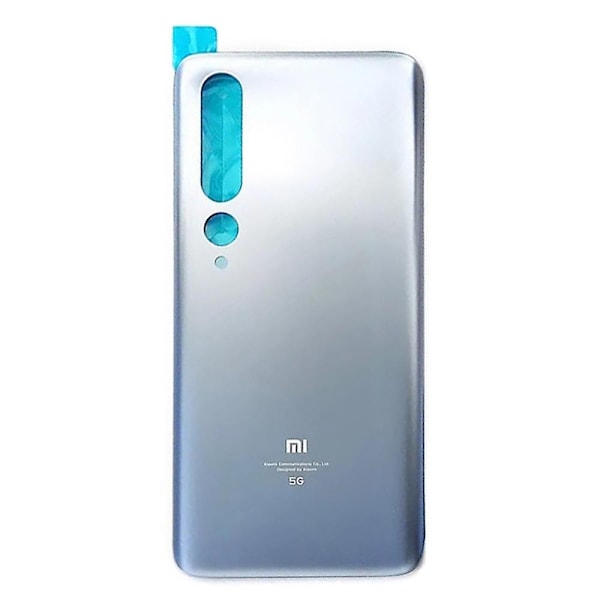 Ersättningsbaksida för batteri till Xiaomi Mi 10 - Grå Silver-Perfekt Grey Silver