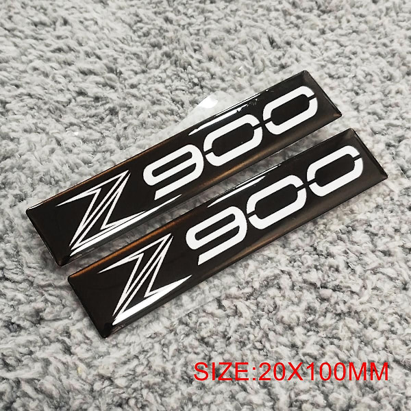 Kompatibel med Kawasaki Grøn Sticker 3d Logo Mærkater 3 D Z800 Z750 Z900 Z1000 Z650 Z400 2019 2020 2021 2022-Perfekt Z900 White