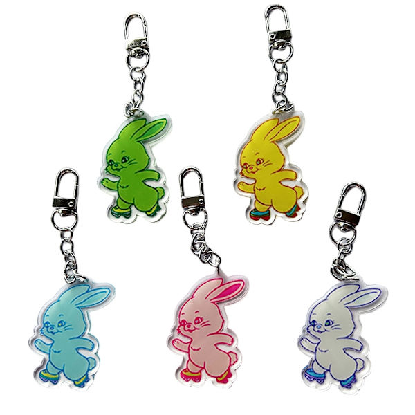Kpop New Jean Acrylic TOKKI NYCKELRING Färgglad nyckelring - Perfet White