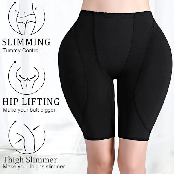 Rumppads för Större Rumpa Höftkuddar Höftförstärkare Uppgraderade Svampvadderade Rumplyftar Trosor Bbl Shapewear Tummy Control för Kvinnor-Perfet Black 6XL