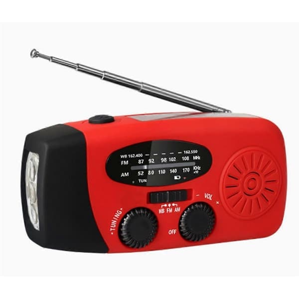 Led-taskulamput käsikammella toimiva dynamo AM/FM/NOAA-radio hätäpelastus LED-taskulamppu Emergenc-Perfet