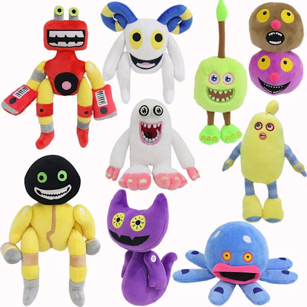 Min syngende monster utstoppede lekedukke - Perfet White 30cm
