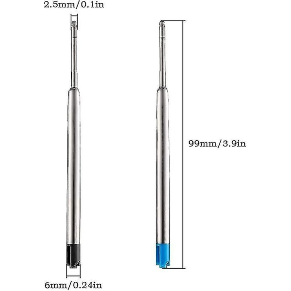Engros lavpris 30 stk refill for Parker-penner, 15 sorte og 15 blå kulepenner - Perfet