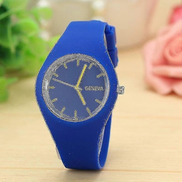 Silikone Dameur, Quartz Casual Kjoleure, Armbåndsur-Perfet Rose