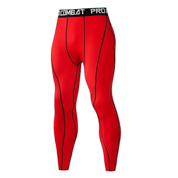 Løpetights for menn, leggings, joggebukser, sportsbukser, treningsbukser for gym, yoga, basketballbukser - Perfet red 2XL