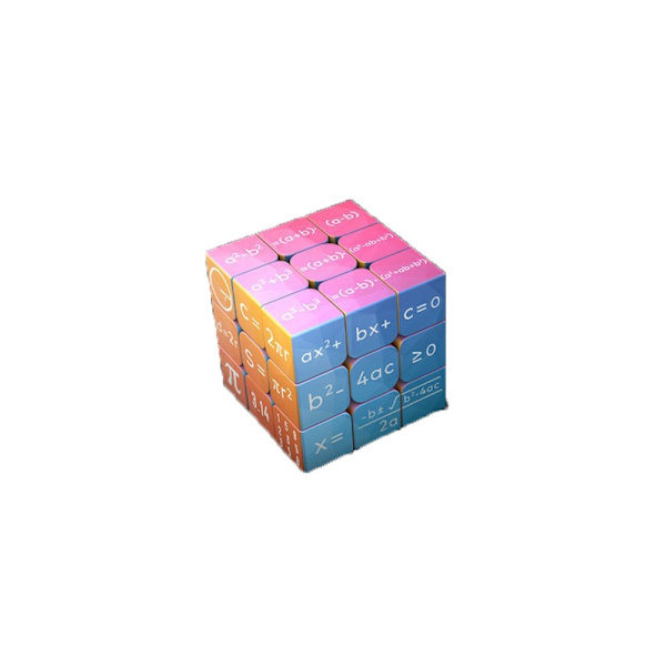 Kid Magic Cube Opiskelijakoulutus Matematiikka Kemia Fysiikka Tieto 3x3x3 cube toy lapsille, jotka oppivat Magico Cubo-Perfetiä Red