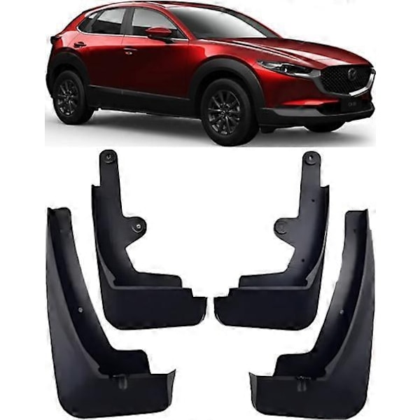 Äkta Stänkskydd Fram & Bak Mud Flaps för 2019- Mazda CX30 CX-30-Perfet