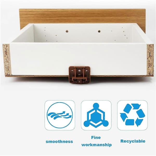 Lådskenor Spårstyrningar Glid, Lådguide för Byrålådor - Perfekt