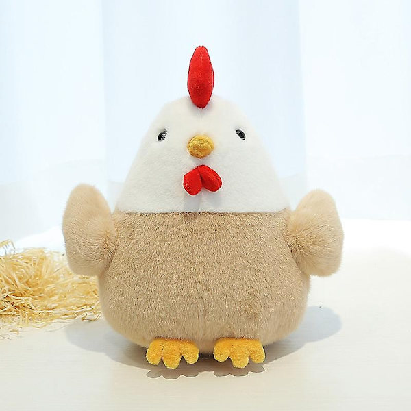 23 cm Söt kyckling plysch docka Leksaker Barn Djur Höna Plyschleksak Pojkar Flickor Sova mjuk Fylld kyckling docka Födelsedagspresenter 23 cm- Perfet 23CM Chicken