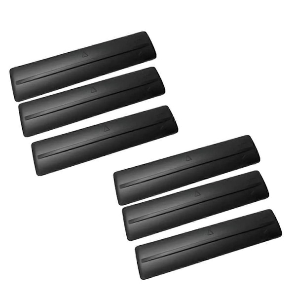 6 stk. Tagbøjle Fjernelse Slet Enkelt Trim Dæksel Kit 75596-35020 75596-35030 Kompatibel med 07-14 Prado Sort-Perfekt