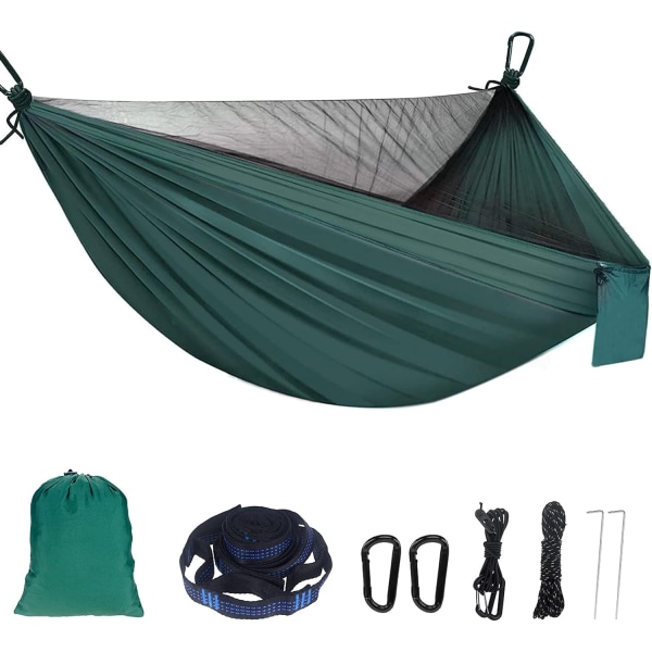 Camping hængekøje med myggenet 300kg Belastningskapacitet 2 Person Ha- Perfet