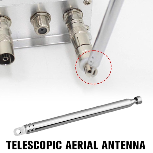 Teleskopisk antenne for TV-radio DAB AM/FM-erstatning-Perfet 0 0