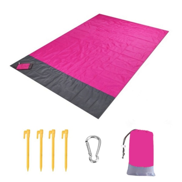 Bærbar utendørs ultratynn strandmatte - vanntett og sandtett - Perfet Purple 210*200cm