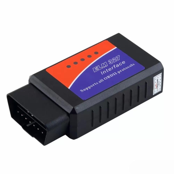ELM 327 V1.5 vridmoment Bluetooth OBD2/OBD II bildiagnostisk skanner - Perfet black one size