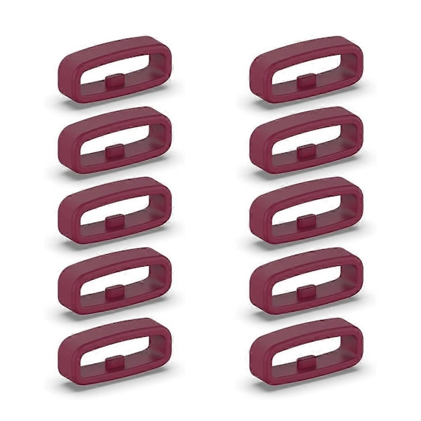 Silikon Festeløkke 18/20/22mm Stroppholder Erstatningstilbehør - Perfekt Red 20MM