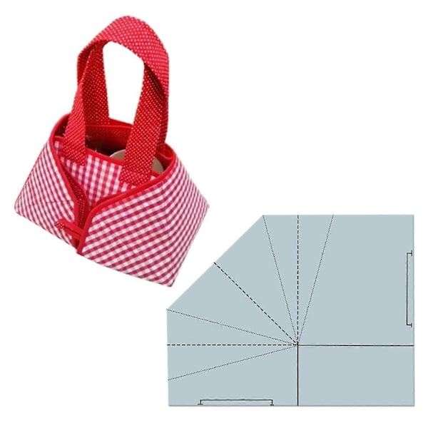 DIY Stoffbretting Matkurv Symal - Håndveske Symal - Bærbar Tote Bag Plassmatte Stoffbretting Matkurv Opplæring - Perfekt 8Inch