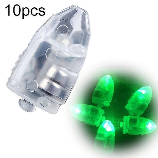 10/50 stk Høy Lysstyrke Ballong LED Lys Blinkende Lys Bursdagsfest Dekorasjon - Perfekt Green 10pcs
