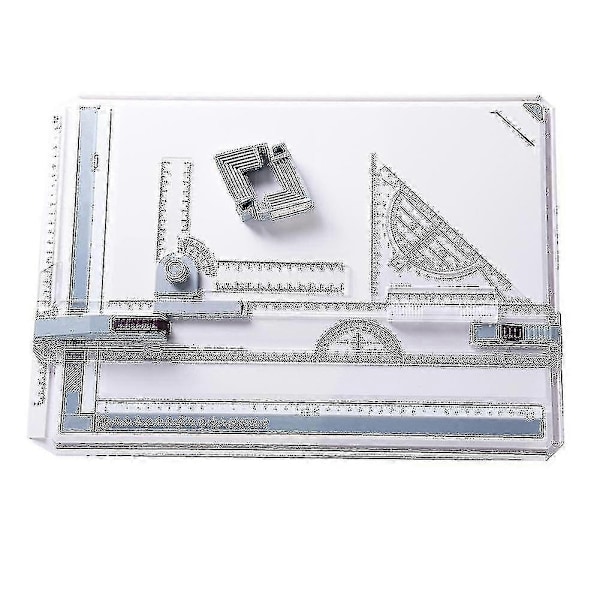 A3 Ritbord Set, Tekniskt Ritsystem Metriskt System 51*37 Cm, Multifunktionellt Ritbord - Perfekt