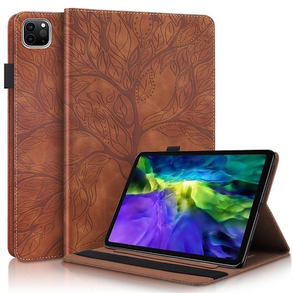 Life Tree Tablet Fodral Kompatibelt med iPad Pro 12.9 2022 / 2021 / 2020 - Perfekt Brown