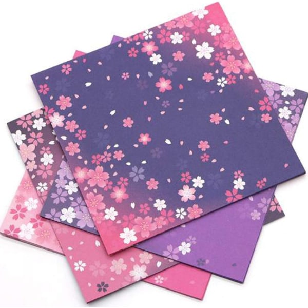 120 ark med rosa vakkert origami papir firkantet mønster 15 * 15 cm