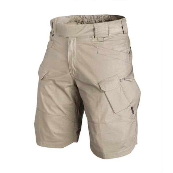 Vattentäta Shorts Herr Cargo Shorts Avslappnad Passform Vattenavvisande Arbets Vandringsshorts-Perfet Khaki 6XL