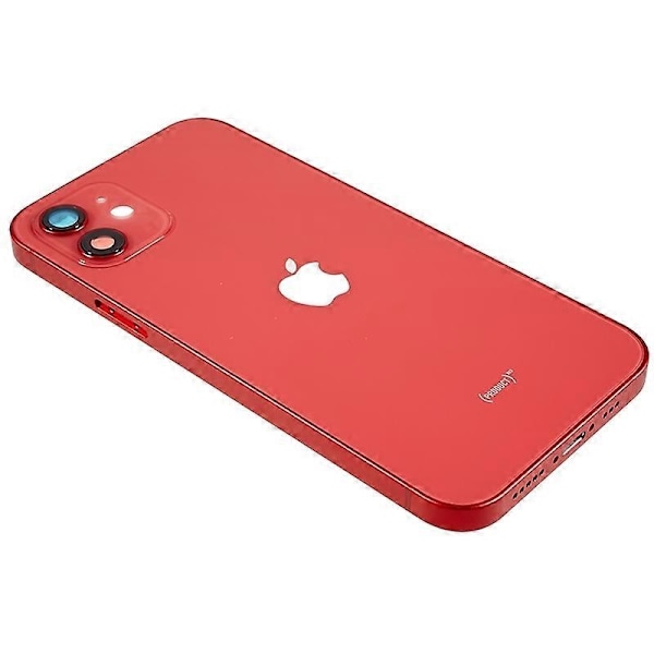 Kompatibel med iPhone 12 6.1 tommer Bak Batterideksel + Midtre Plate Ramme + Sideknapper Erstatning - Perfekt Style E