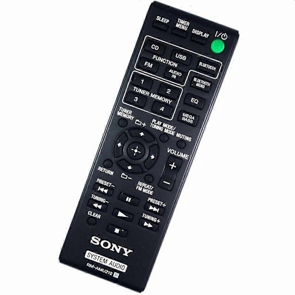 RM-AMU212 för Sony systemljud fjärrkontroll CMT-X3CD HCD-SBT20-Perfet