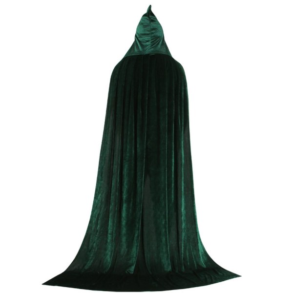 Witch Al's Crazy2 Costume Medeltida Halloween Roll Cosplay Kläder - Perfet Green Cloak L