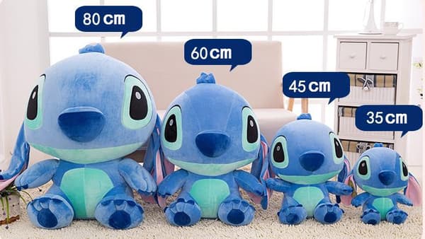 Stitch och Angie par plyschdocka stor storlek - Perfekt Blue 35cm