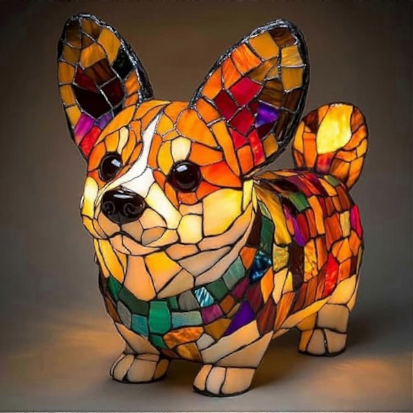 Hunde Serie Kunst Natlampe - Perfekt E