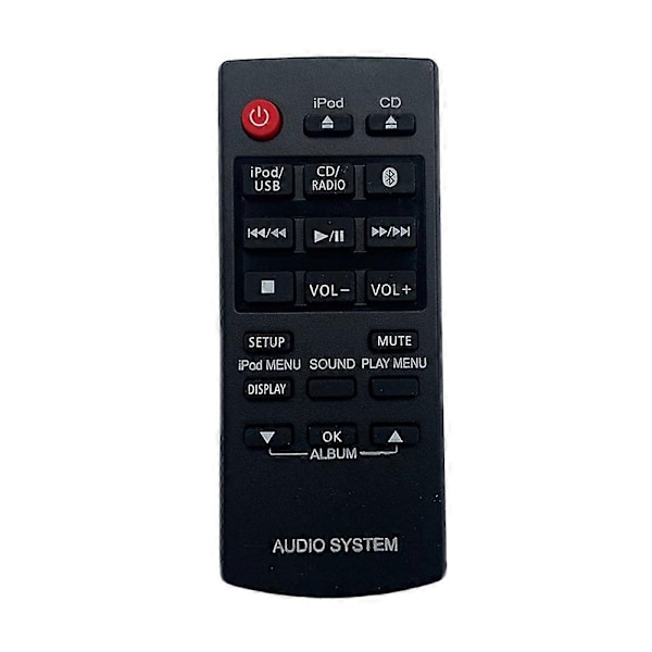 Fjernbetjening til Panasonic SC-HC38 SC-HC38DB SC-HC58 SC-HC38DBGNS SC-HC38EC-K SC-HC58EG-W N2QAYC000059 Kompakt Stereoanlæg - Perfekt