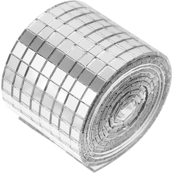Mini Firkantede Mosaik Fliser Sticker - Sølv 4*100cm, Køkken Badekar- Perfet