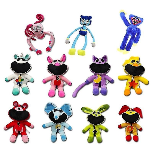 Poppy Playtime Huggy Wuggy Catnap Plys Smilende Critters Legetøj Dukke Børnegaver-Perfekt Bubba Bubbaphant 25cm