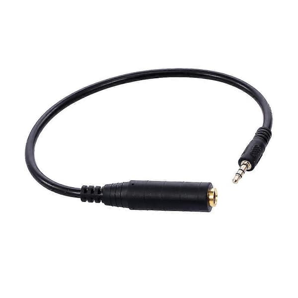 3,5 mm til 6,5 mm Lydadapterkabel 3,5 mm Han til 6,35 mm Hun Konverterkabel - Perfet