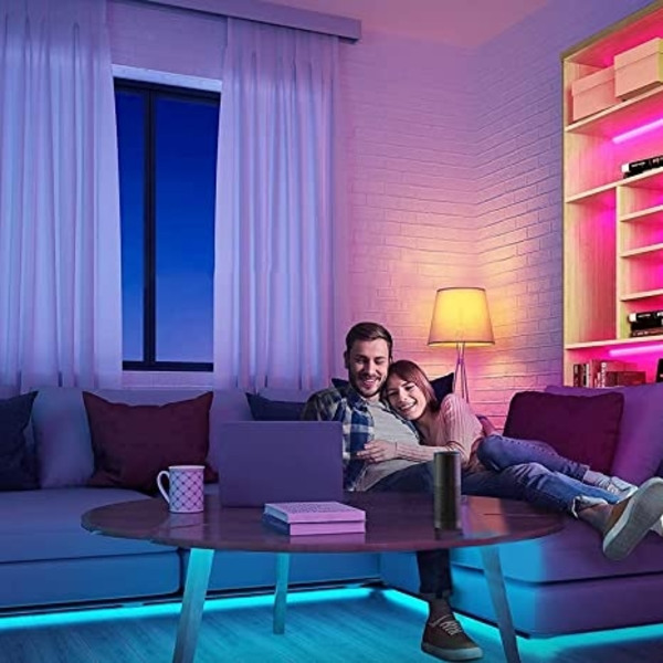 LED-nauha 10 m, PSTAR Bluetooth LED-nauha RGB 24 V - Perfet