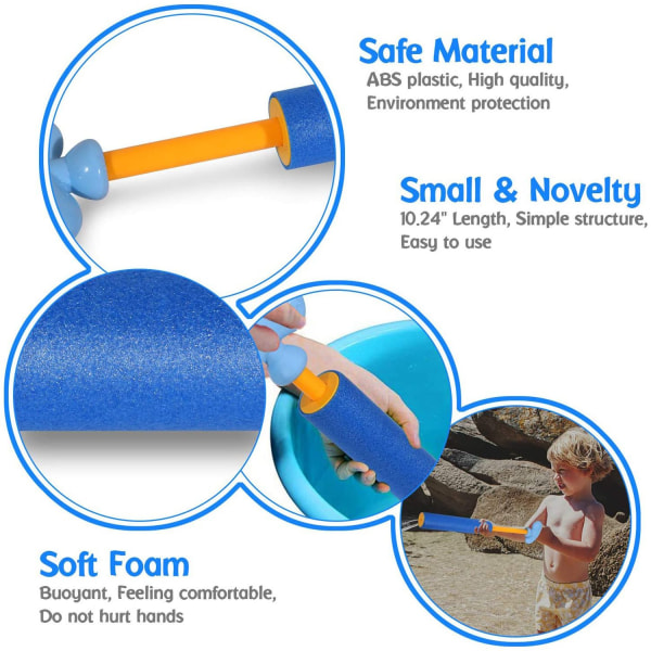 6-pakkaus Foam Squirter Play Set Pool Lelut (Satunnainen väri) - Perfet