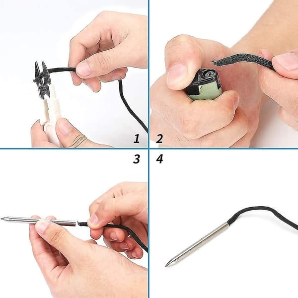 CNE 12-delars Paracord set, 9 nålar i olika storlekar - Perfekt
