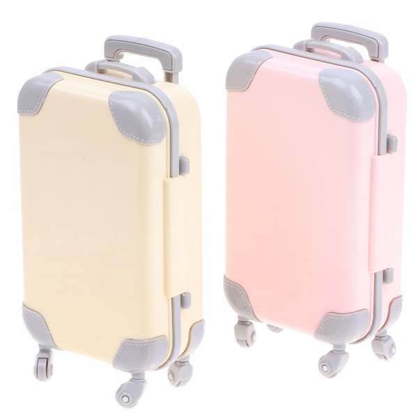 Dukketilbehør Plast Rejsetog Mini plastkuffert - Perfet Pink