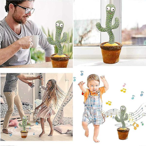 Talking Cactus Toy gjentar det du sier - Perfet
