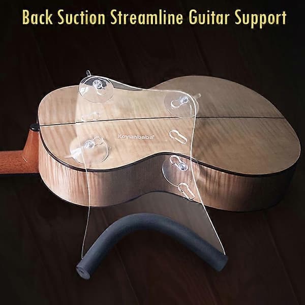 Gitarrhalsstöd Rygg Sugpropp Streamliner Gitarrstöd Kompatibelt med Klassisk Flamenco Akustisk Transparent-Perfekt