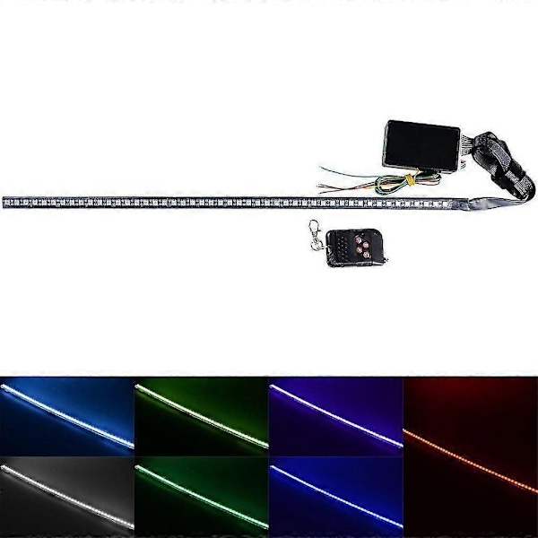 48 LED Vandtæt Knight Rider Advarselslys Scanner Blitzlys Strobe Kit 12v 5050 - Perfekt