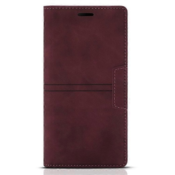 Yhteensopiva Samsung Galaxy Note20 Ultra Dream Magneettinen Imu Business Vaakasuora Käännettävä PU-nahkakotelo Pidikkeellä & Korttipaikalla & Lompakolla - Täydellinen Wine Red