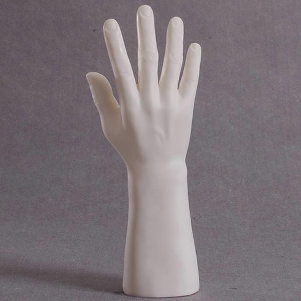 Hånd Mannequin Smykke Display Stand Mandlig Hånd Model Armbånd Ring Handsker-Perfekt White Left hand