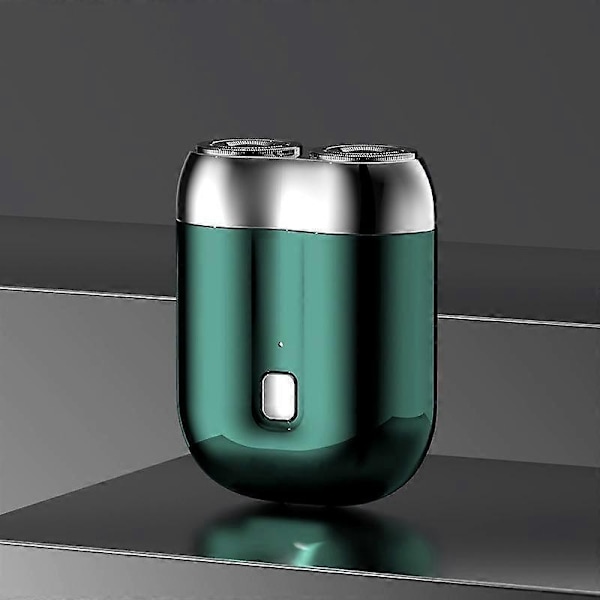 Uusin malli USB ladattava sähköparranajokone miehille - Kannettava mini kaksoisteräinen pestävä matkaparranajokone - Täydellinen green