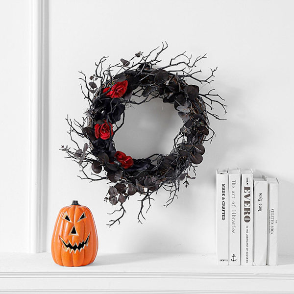 Halloween krans foran døren, festdekorasjon, yttervegg krans dekorasjon - Perfet