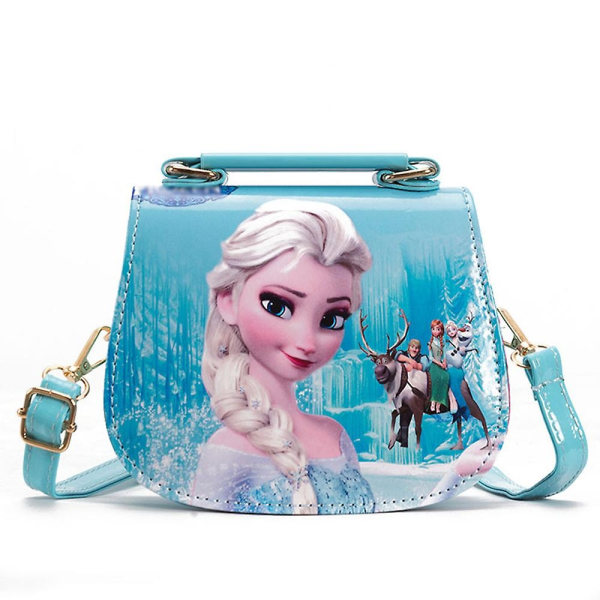 Frozen 2 Elsa Princess Lapset Tytöt Lelut Olkalaukku Käsilaukku Ostoskassi Lahja - Perfet Blue